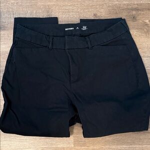 Old Navy Black High-Rise Pixie Pants
